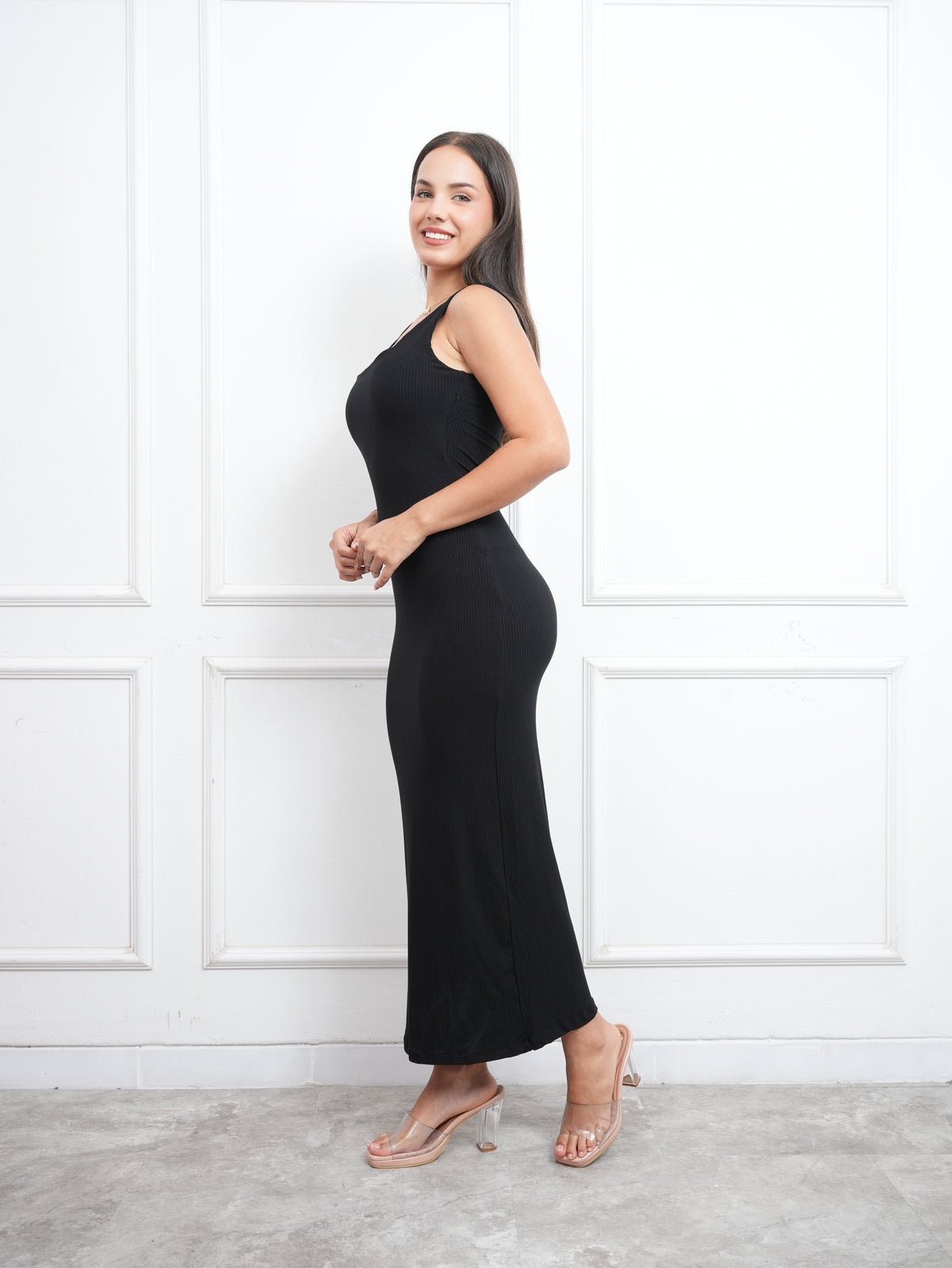 VESTIDO CUADRADO MANGA CERO